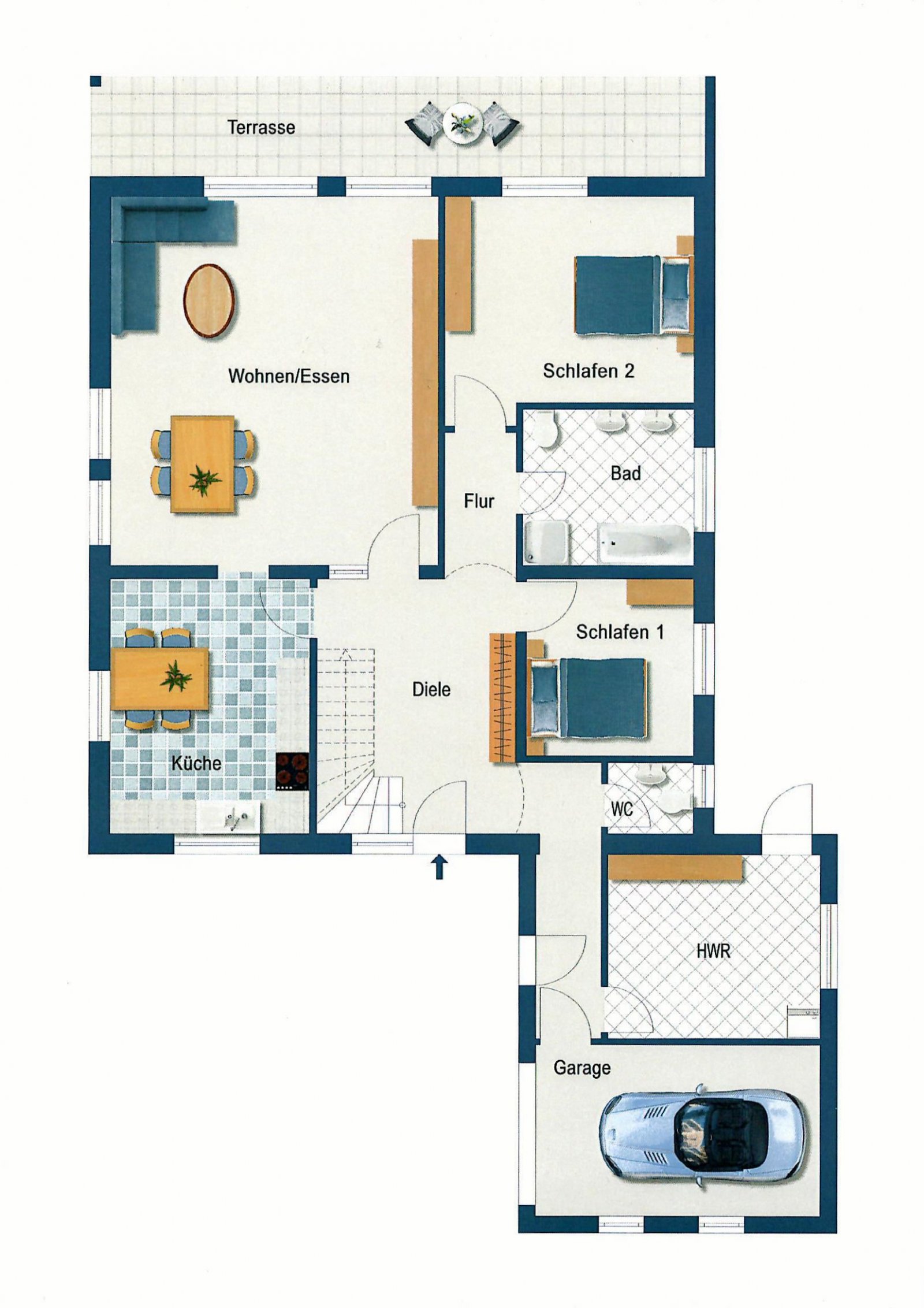 Gepflegtes EFH in ruhiger Sackgassenlage – Idyllisch an Feld- und Waldrand gelegen!