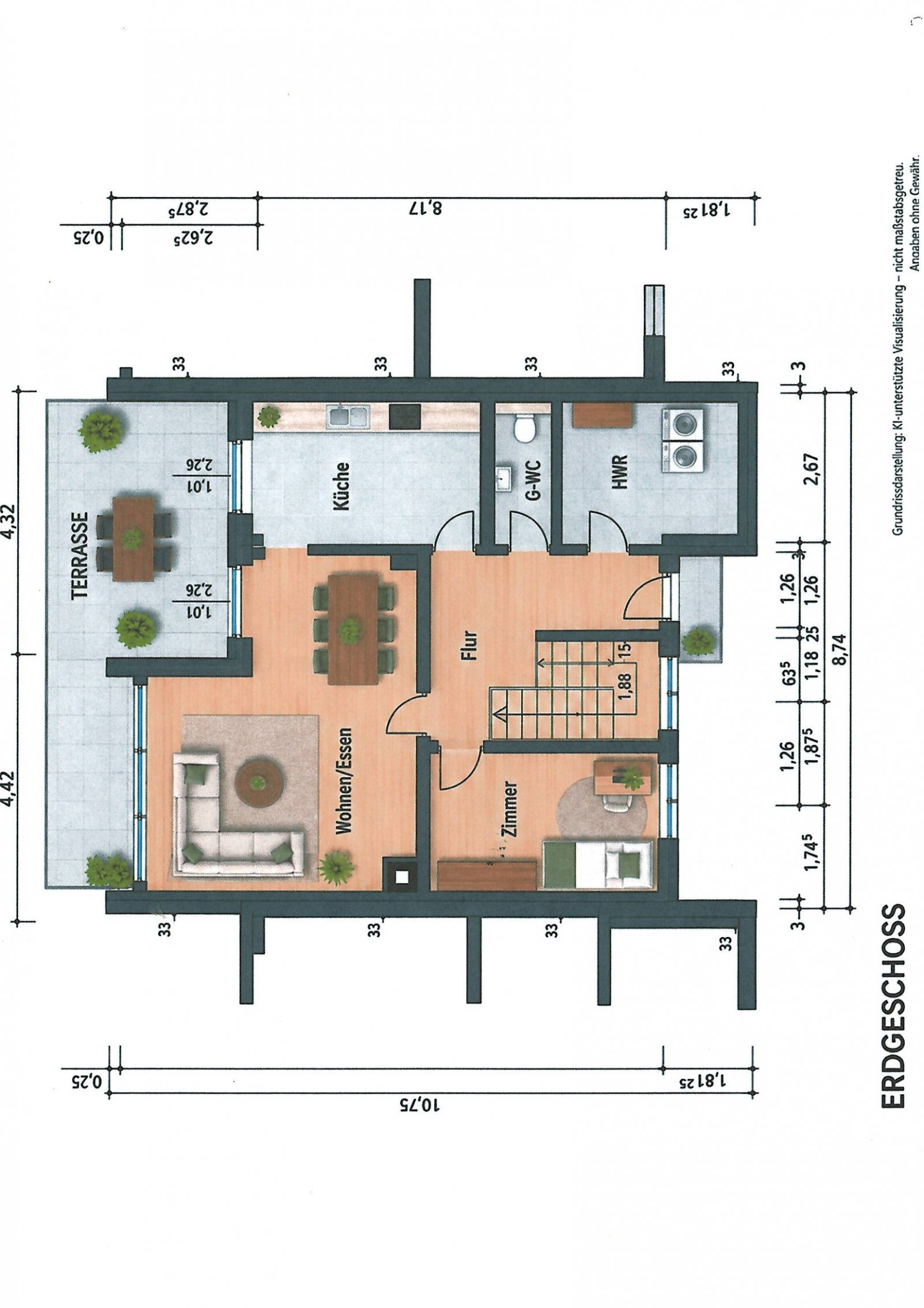 Ruhig wohnen in schöner Stadtlage – gepflegtes Reihenmittelhaus in Lingen